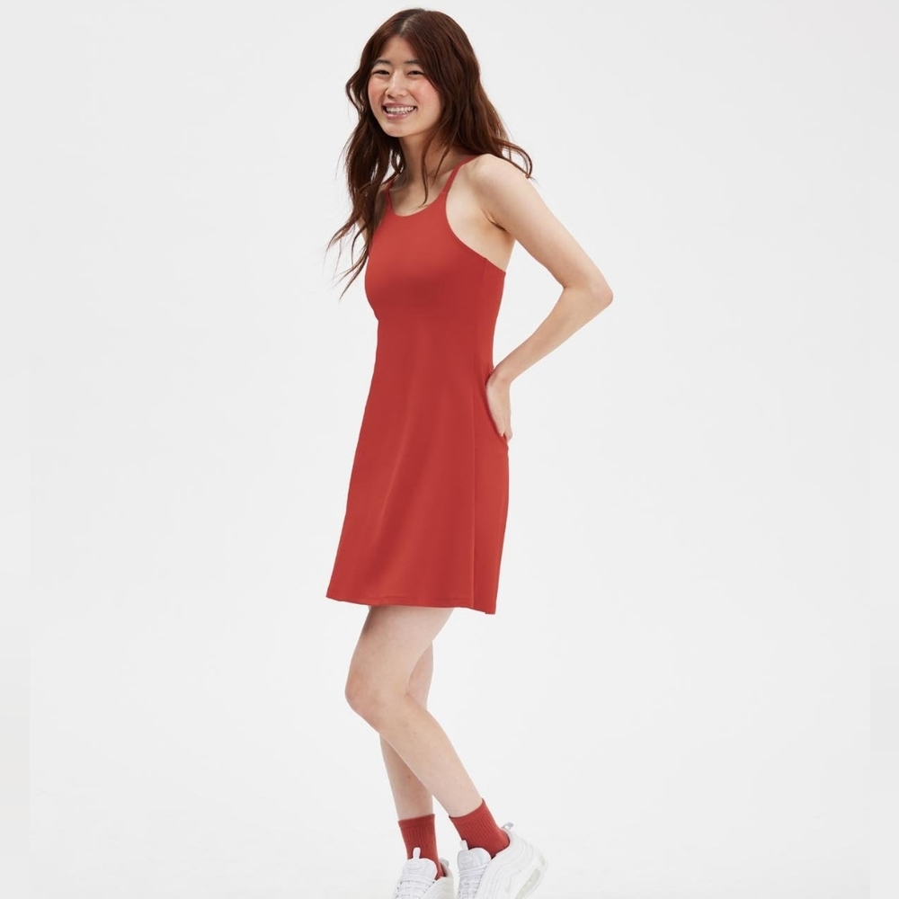 Girlfriend Collective Lava Naomi Dress (Small)